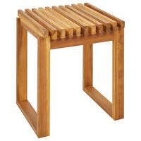 GARTENTISCH 40/40 cm Massivholz Heller Holzfarbton Bellano - Hellbraun, Holz (35/40/44cm) - Beliani