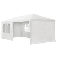 PARTYZELT Gartenzelt weiß 3x6 m - Weiß, Metall (300/250/600cm) - Juskys