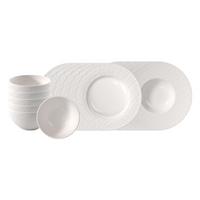 STARTER-SET Manufacture Ice weiß 18-tlg. - Weiß, Keramik (2/2/2cm) - Villeroy & Boch