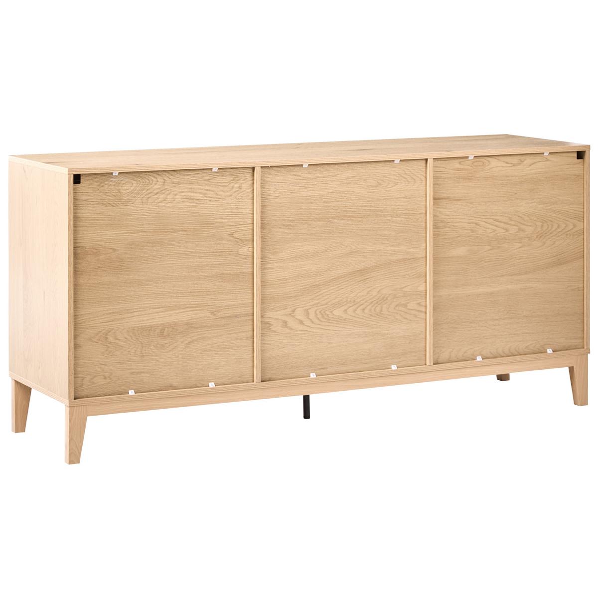 SIDEBOARD mit 2 Türen Hellbraun Moncton - Hellbraun, Holzwerkstoff (160/75/45cm) - Beliani