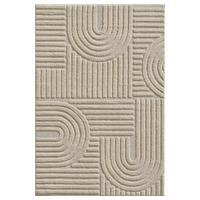 HOCHFLORTEPPICH RIGI, im Skandi-Boho-Stil, Beige, 120 x 170 cm - Beige, Textil (170/120cm) - KADIMA DESIGN