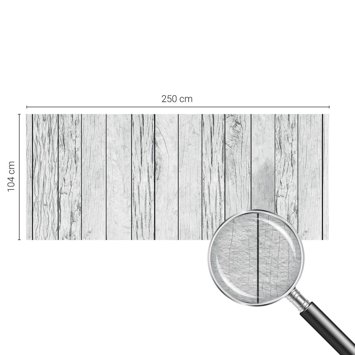 FOTOTAPETE 250x104 cm - Vintage-Flair - Weiß, Textil (250/104cm) - Wallfluent
