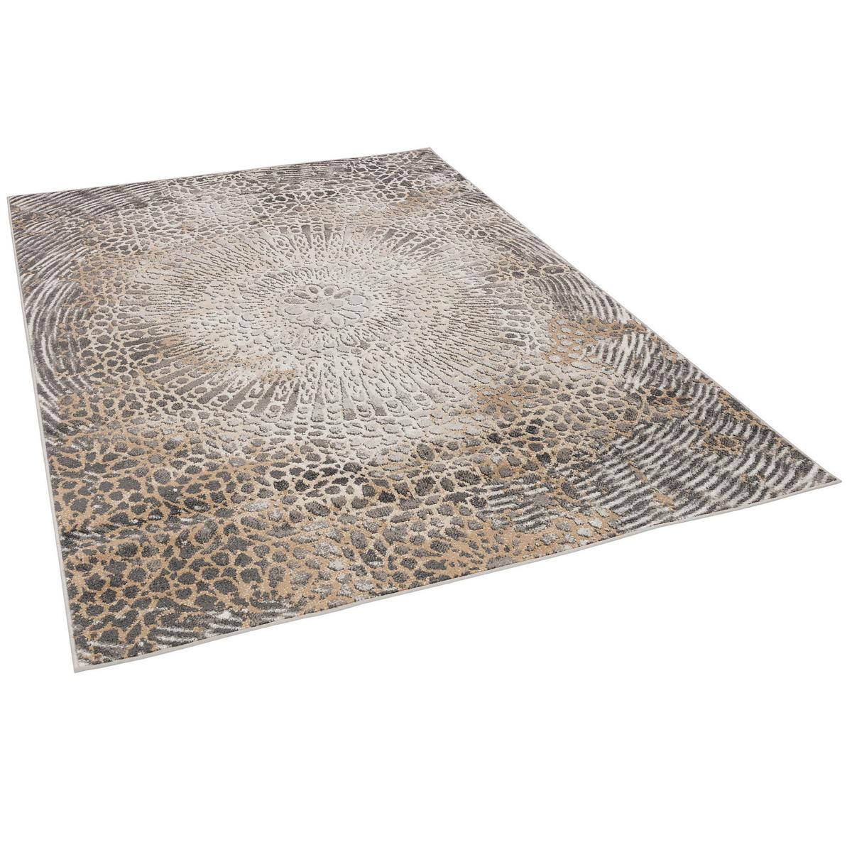DESIGNER TEPPICH MODERNE ORIENT VINTAGE KLASSIK - Taupe, Textil (80/150cm) - Pergamon