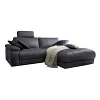 ECKSOFA MOTORISCHER RELAXFUNKTION LOLA Schwarz Webstoff Relaxfunktion - Schwarz, Textil (233/178cm) - KAWOLA
