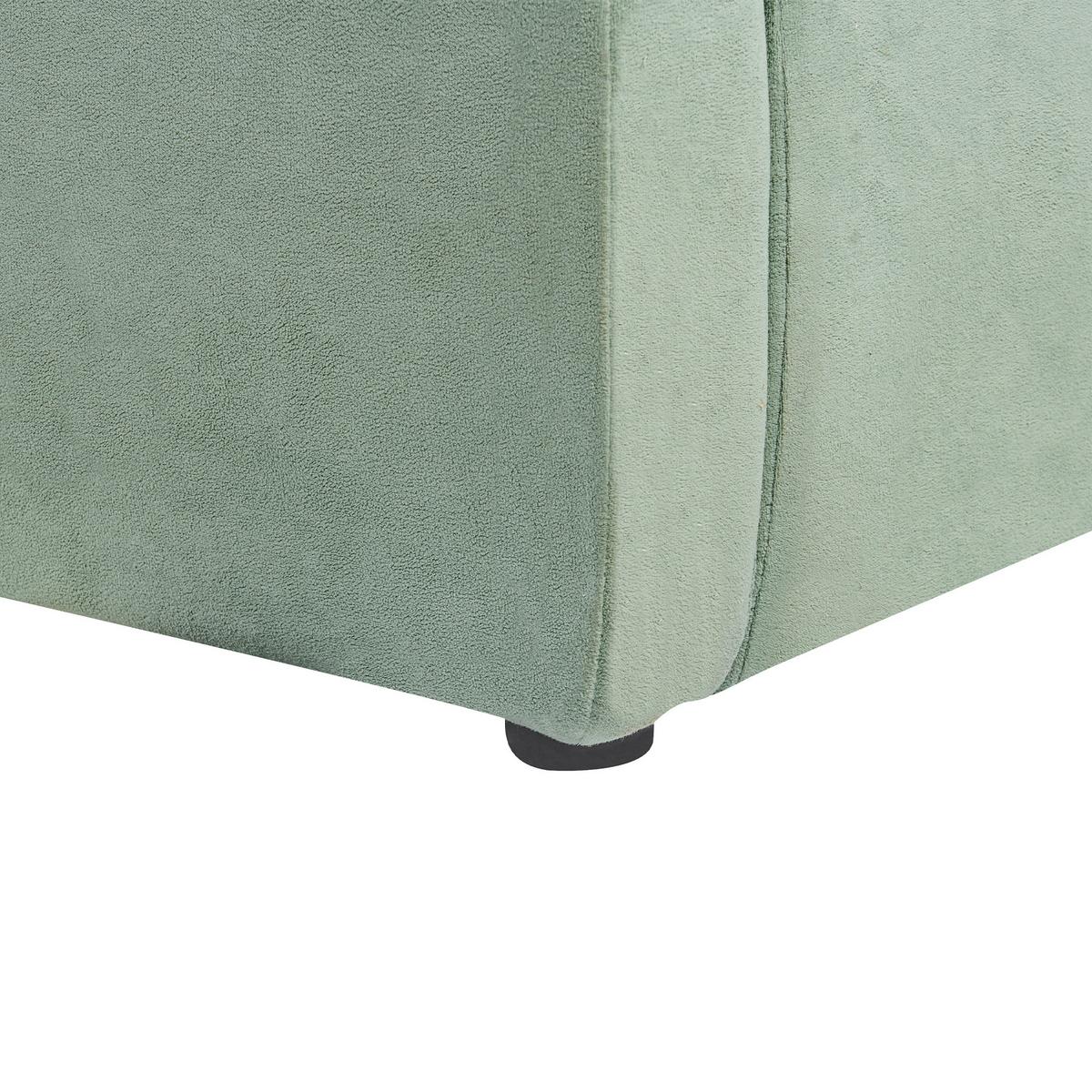 WASSERBETT 160/200 cm Mintgrün Bajonna - Schwarz/Mintgrün, Textil (160/200cm) - Beliani