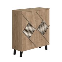 SCHUHSCHRANK 80 cm in Holzoptik - Eichefarben, Holzwerkstoff (80/91/32cm) - Urban Meuble