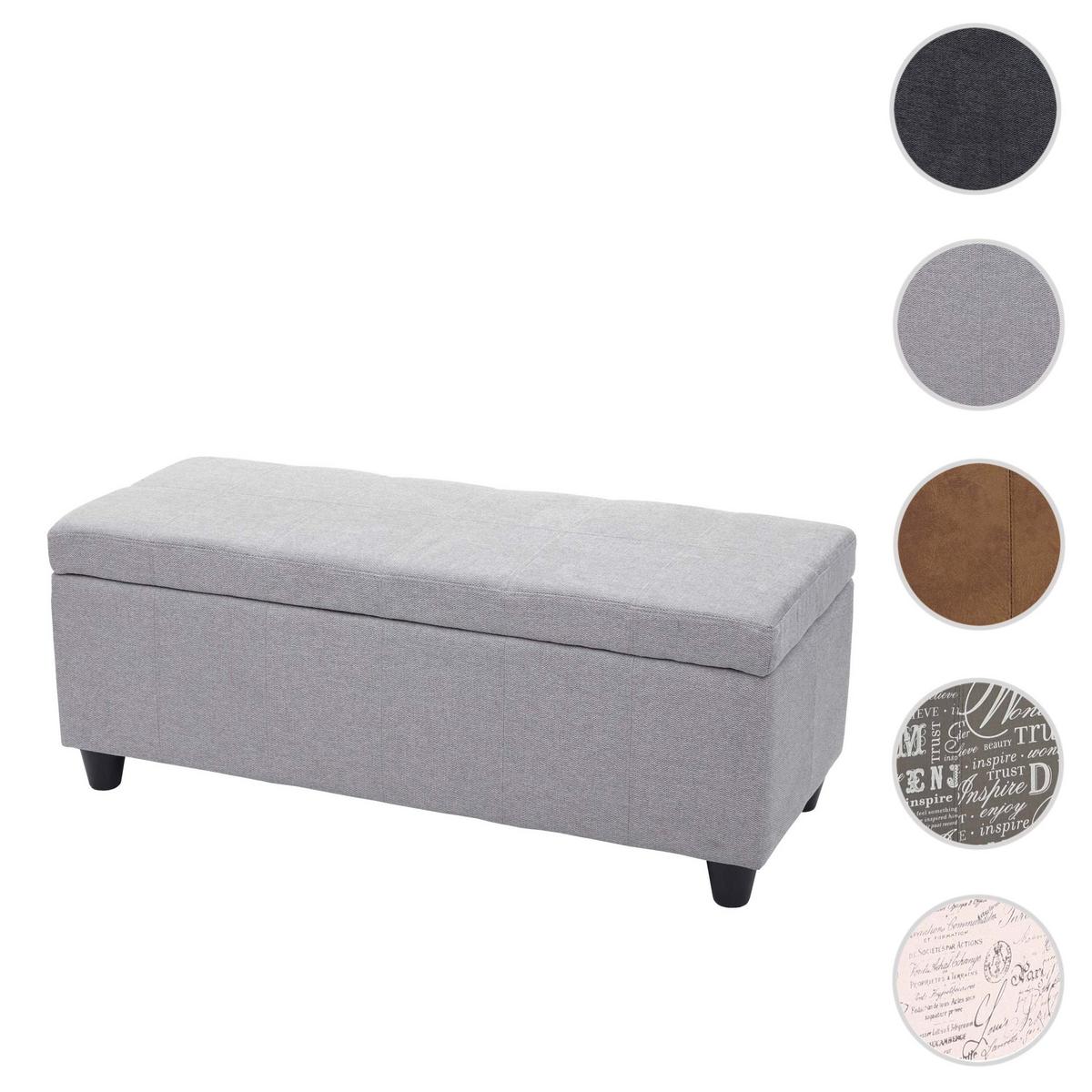 AUFBEWAHRUNGS-TRUHE Hellgrau - Hellgrau, Textil (114/45/45cm) - MCW