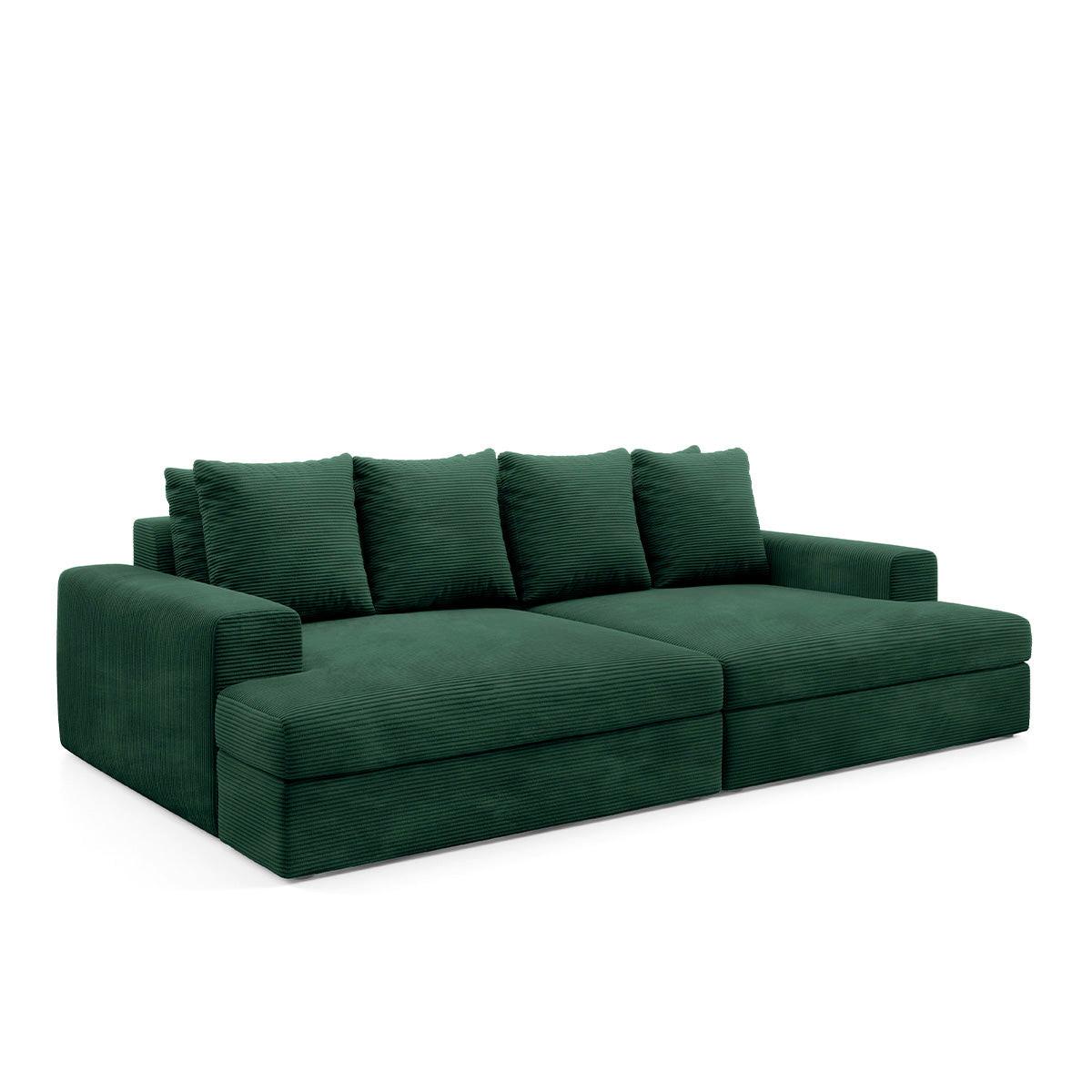 SOFA Paola 3 Sitzplätze Tannengrün - Waldgrün, Holz (272/86/167cm) - Petits-meubles