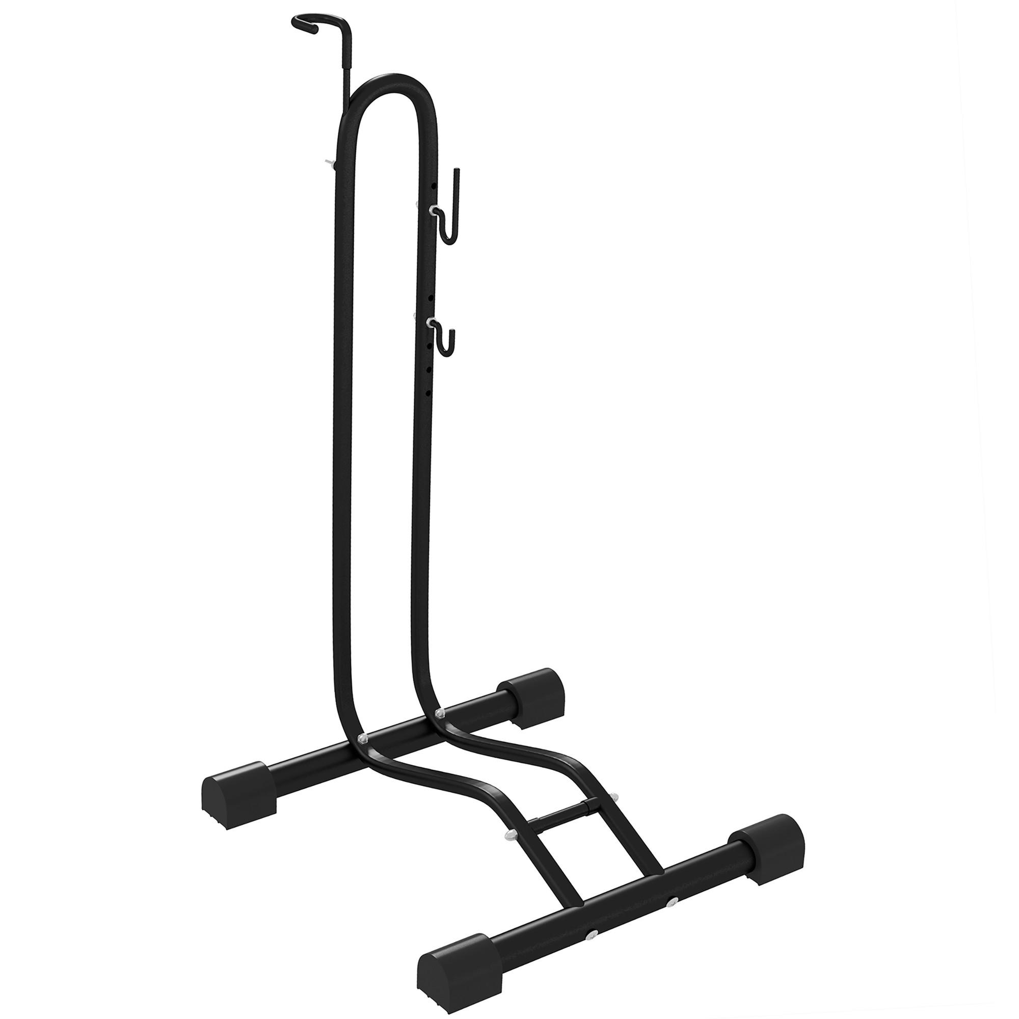 FAHRRADSTÄNDER vertikal und horizontaler Radständer für 700c Fahrräder - Schwarz, Metall (41/121/41cm) - SPORTNOW