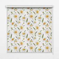 INNENROLLO - Fensterrollo - Rollo - 90x140 cm - Gänseblümchen - Weiß, Kunststoff (90/140/0.5cm) - TULUP