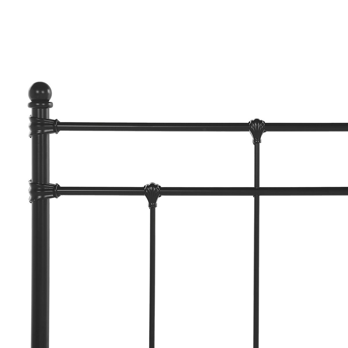 METALLBETT 160/200cm Schwarz Lynx - Schwarz, Metall (160/200cm) - Beliani