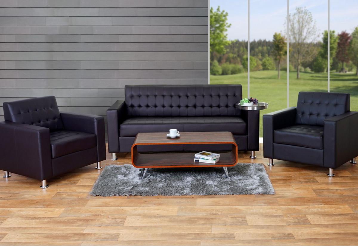 SOFAGARNITUR Dunkelbraun - Dunkelbraun, Textil (89/82/75cm) - MCW