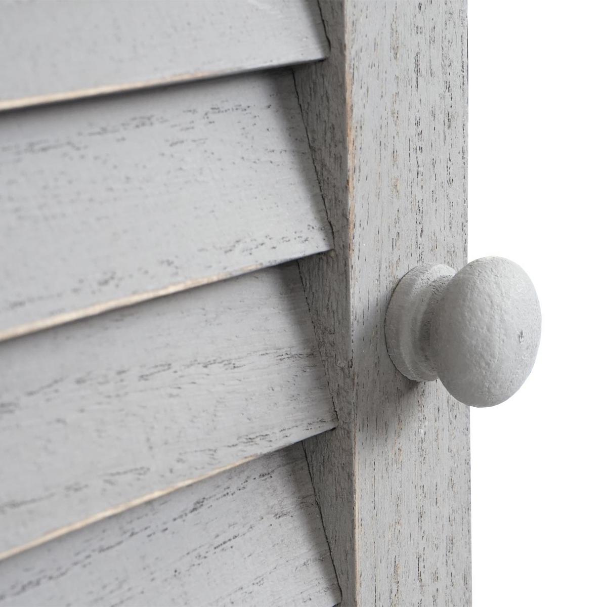 WANDSPIEGEL MIT FENSTERLÄDEN Grau - Grau, Holz (46/71/5cm) - MCW