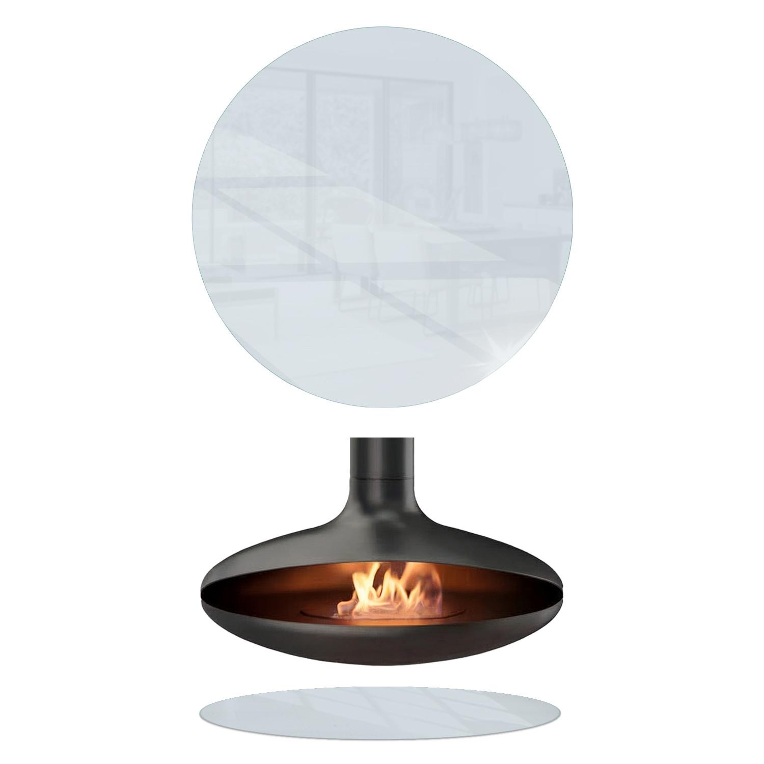 BODENSCHUTZPLATTE Ø100 cm Transparent - Transparent, Glas (100/100cm) - Wallfluent