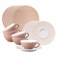 TEESERVICE Life Fashion Posh Rose 18-tlg. - Rosa, Keramik (2/2/2cm) - Seltmann Weiden