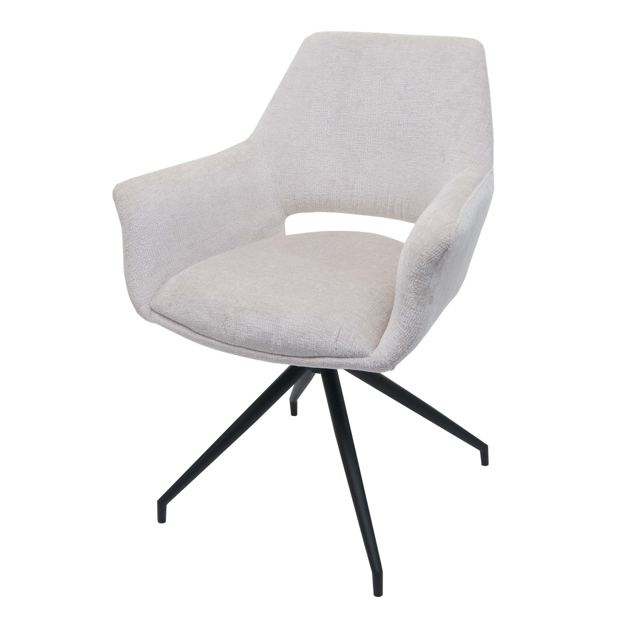 ESSZIMMERSTUHL Cremeweiß - Creme/Weiß, Textil (65/86/60cm) - MCW