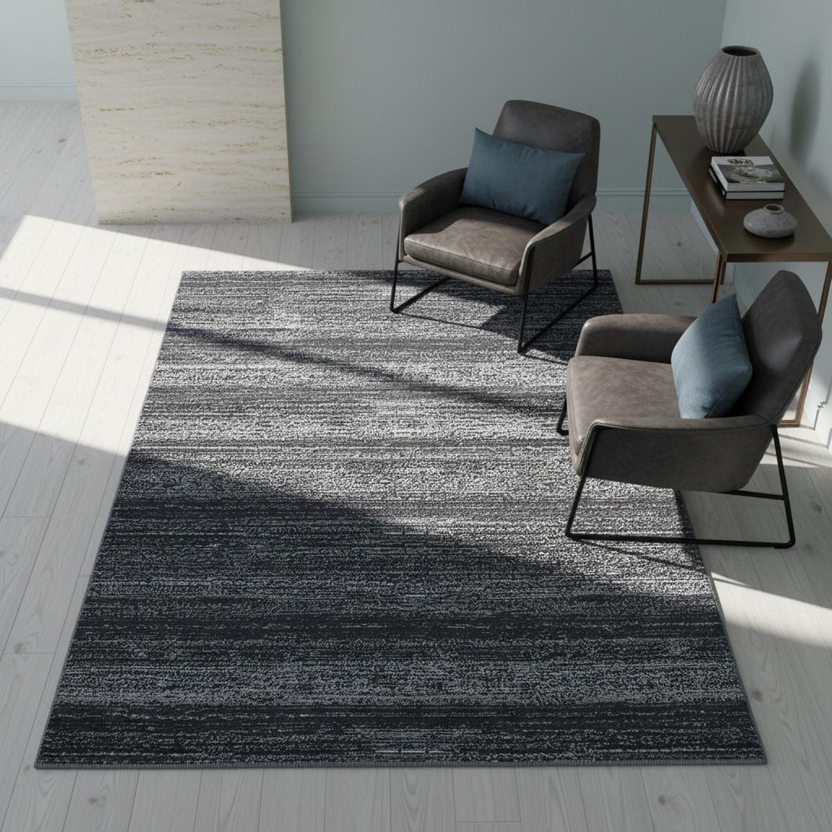KURZFLORTEPPICH INN, einfarbig, Grau, 80 x 150 cm - Grau, Textil (150/80cm) - KADIMA DESIGN