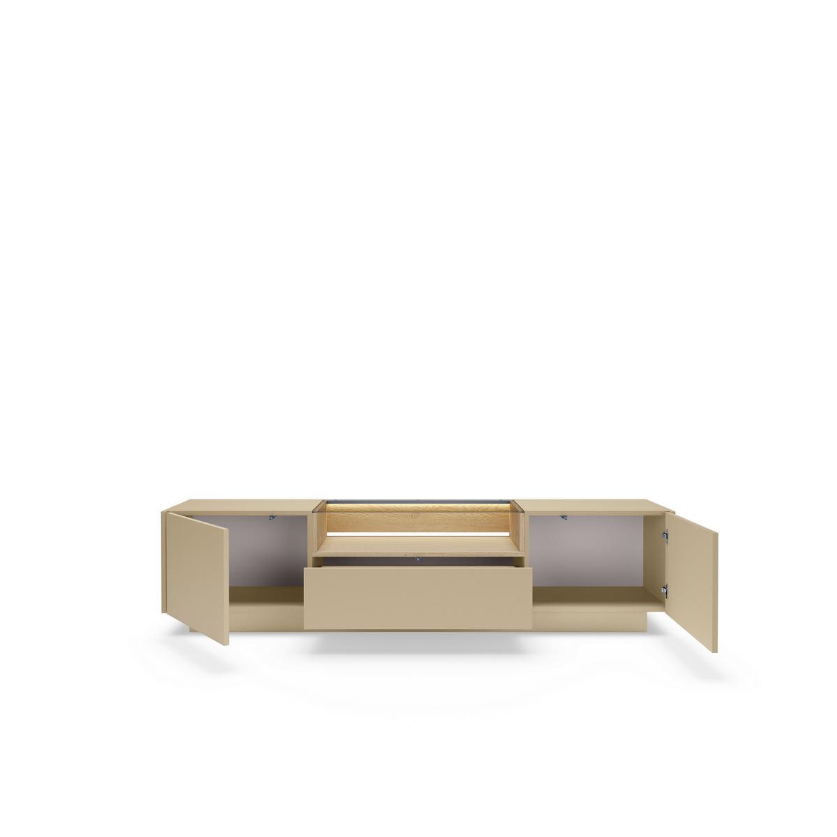 LOWBOARD PORTA 176,4/43,4/39,5 cm, Beige - Beige, Holzwerkstoff (176.4/43.4/39.5cm) - MASSENO