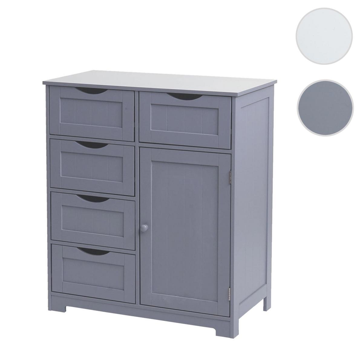 KOMMODE Grau - Grau, Holzwerkstoff (70/80/35cm) - MCW
