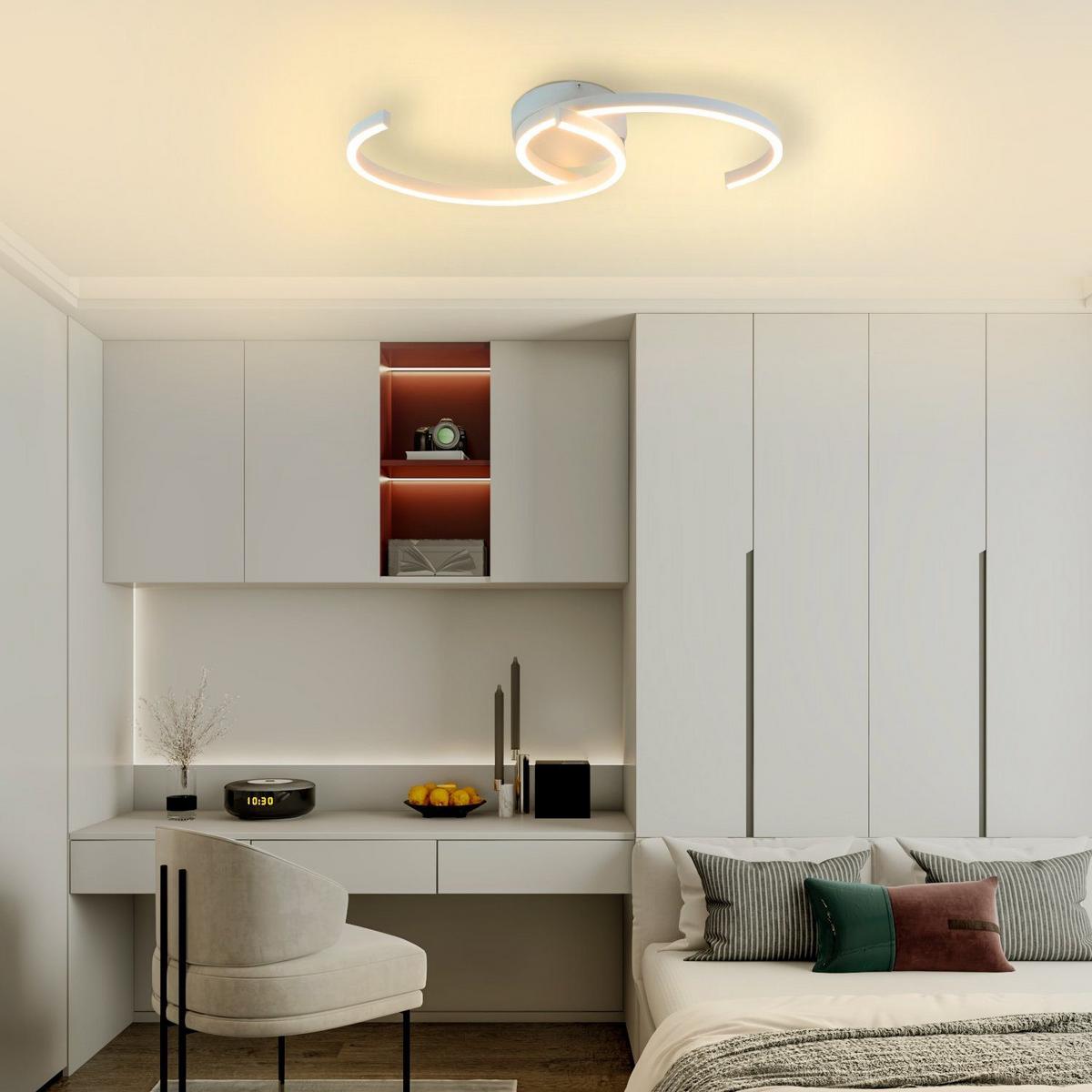 LED-DECKENLEUCHTE Oliver 60/16/9 cm - Weiß, Metall (60/16/9cm) - Nettlife