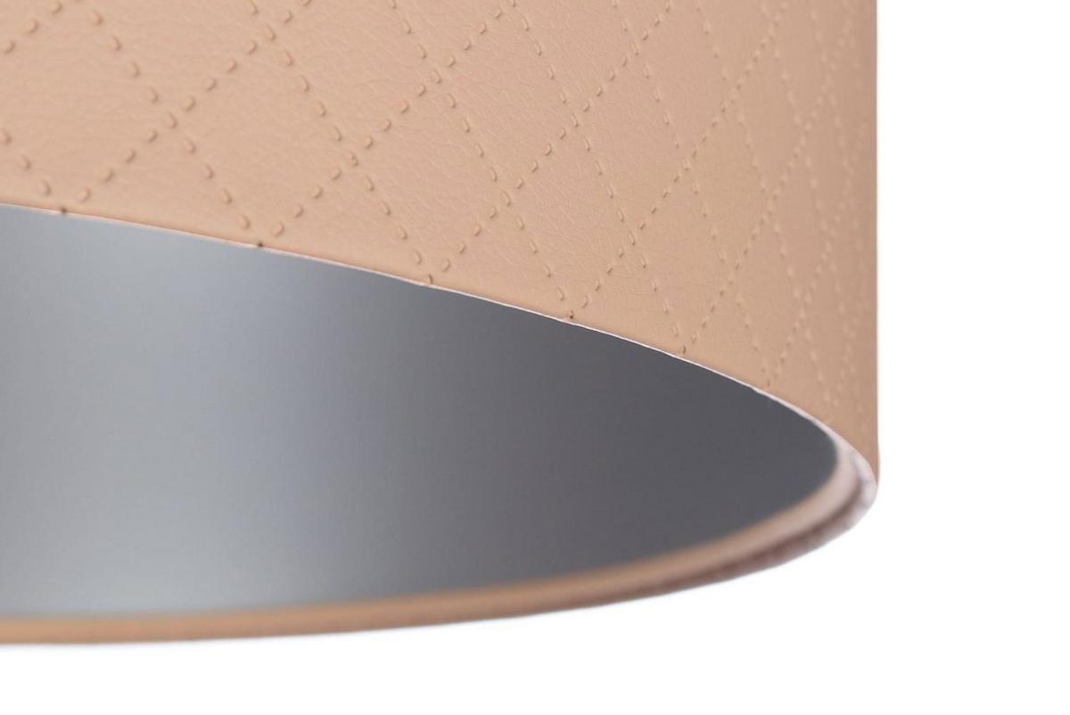 HÄNGELEUCHTE Silber 50/25 cm - Beige/Silberfarben, Kunststoff (50/0.8/25cm) - ONZENO
