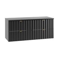 WASCHTISCHUNTERSCHRANK 120.6cm Lexa Schwarz - Schwarz, Holzwerkstoff (120.6/52.2/46.5cm) - Petits-meubles