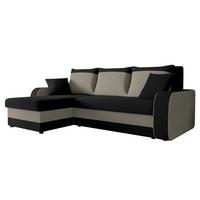 ECKSOFA Kris - Schwarz, Holz/Kunststoff (238/147cm) - MIRJAN24