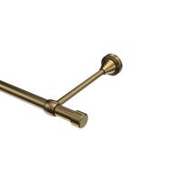 GARDINENSTANGE Primus Lucan 200 cm, 1-läufig (ohne Ringe), 16 mm Ø Messing Antik - Messingfarben/Bronzefarben, Metall (200cm) - INTERDECO