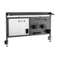 SCHREIBTISCH-ORGANIZER Virvik - Schwarz, Holzwerkstoff/Metall (116.5/20/72.5cm) - [en.casa]