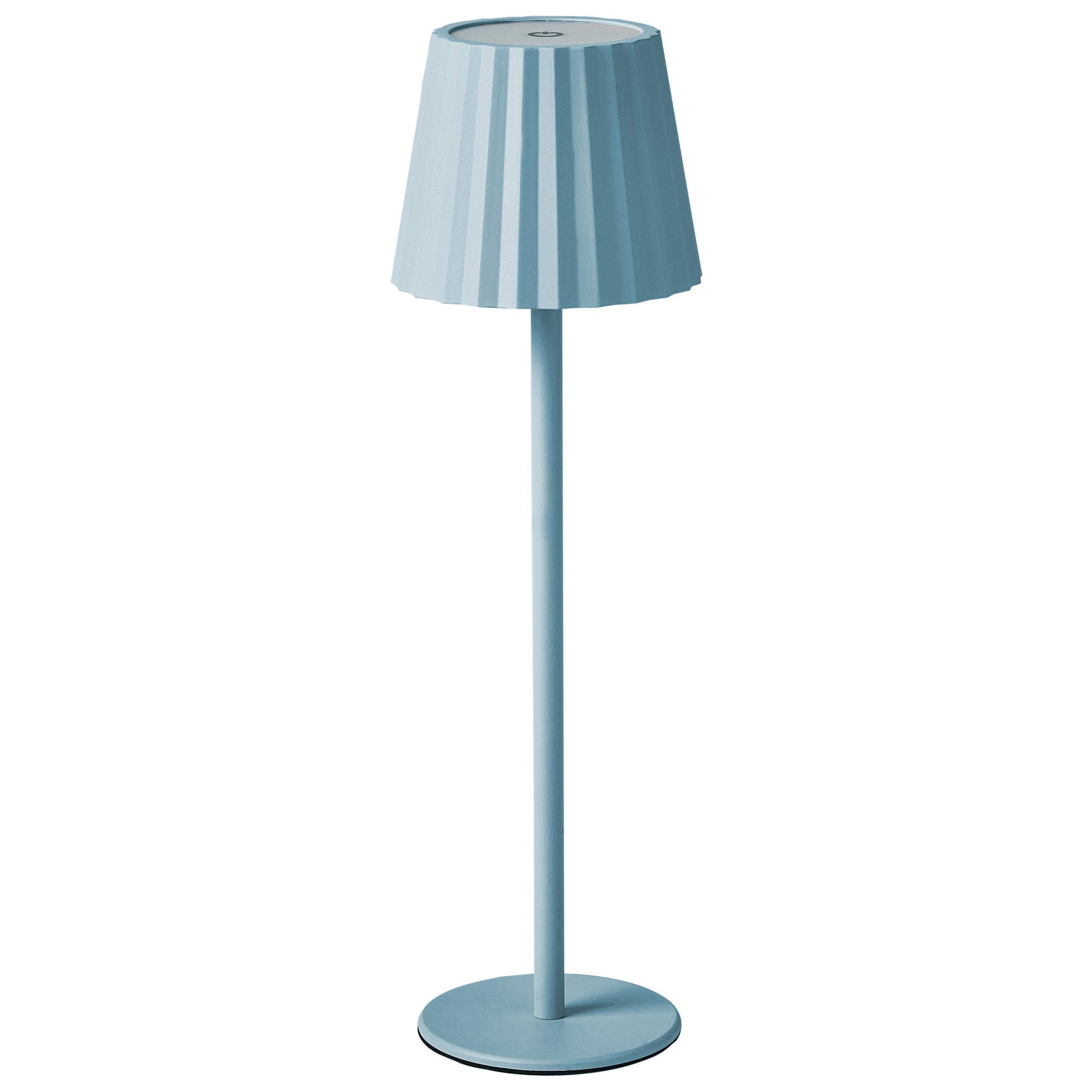 TISCHLEUCHTE Blau Pombeiro - Blau, Metall (12/12/38cm) - Beliani
