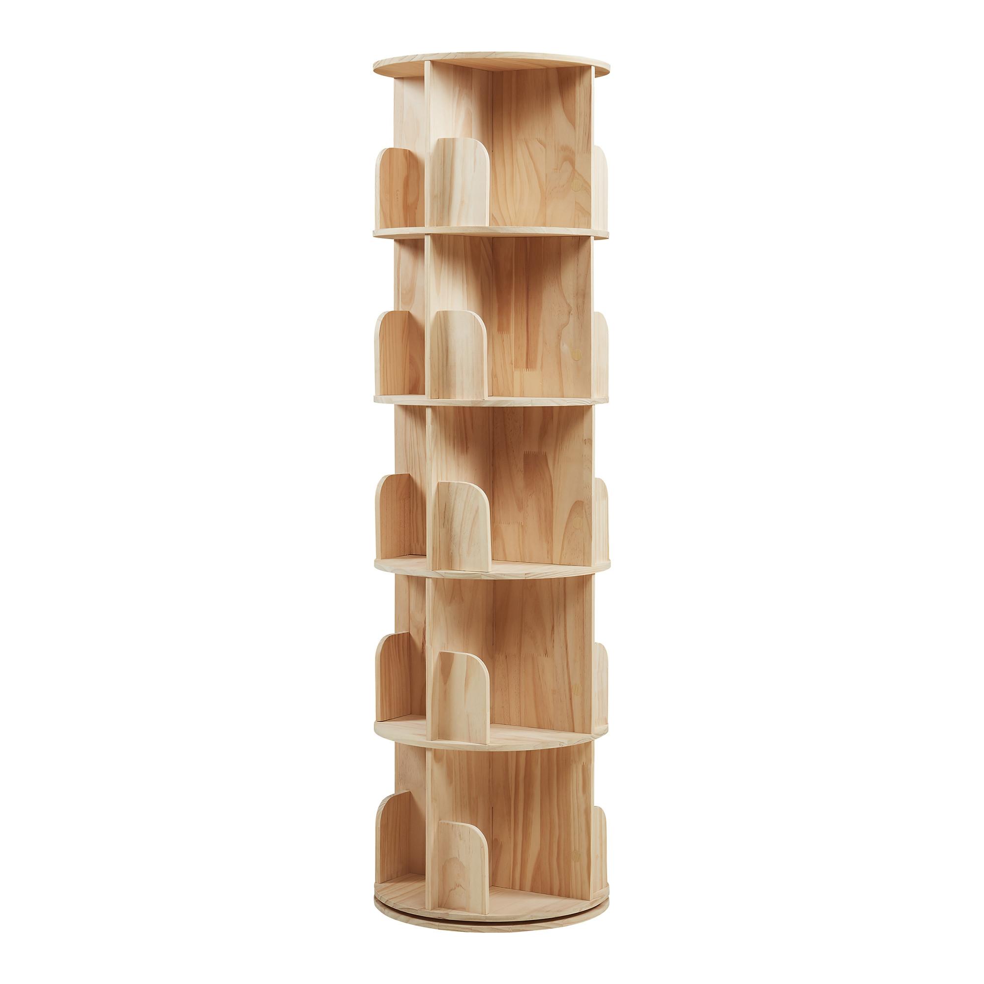 KINDERREGAL Chasek - Naturfarben, Holz (44/157/44cm) - [en.casa]