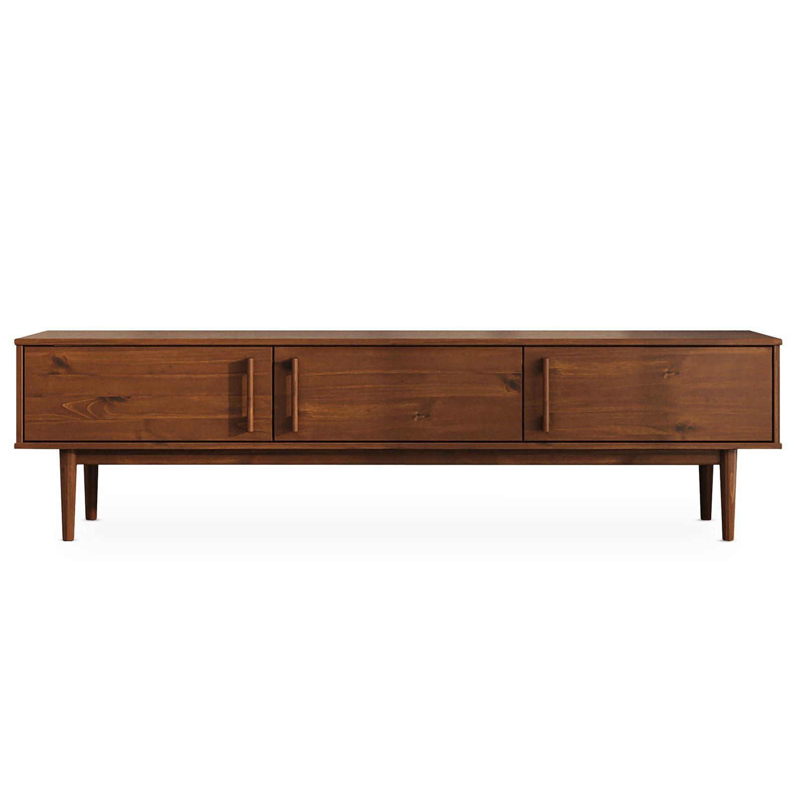 LOWBOARD TECCA - Kastanienfarben, Holz (180/48/41cm) - IDIMEX