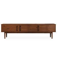 LOWBOARD TECCA - Kastanienfarben, Holz (180/48/41cm) - IDIMEX