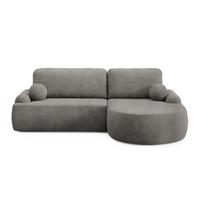 ECKSOFA CLEO II mit Schlaffunktion Version Rechte Poso 115 - Taupe, Kunststoff (264/172cm) - Lookway