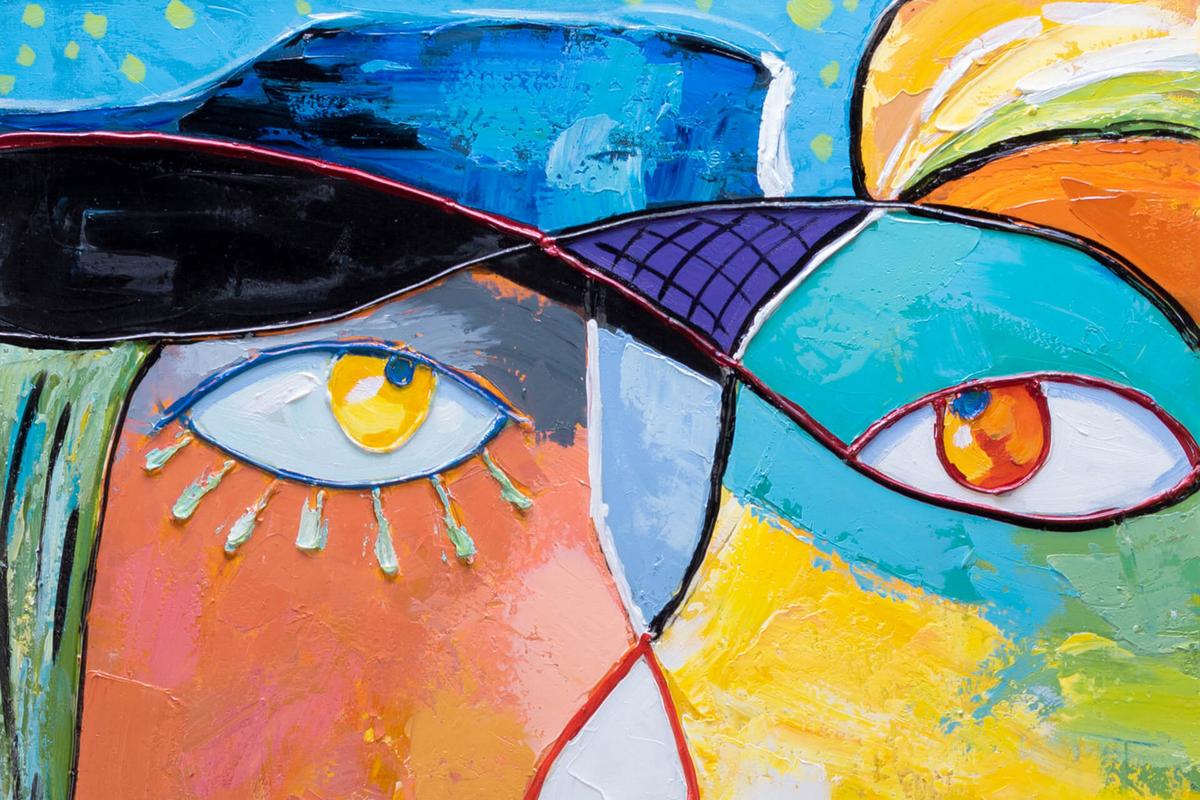 ACRYLBILD HANDGEMALT 75/100 cm - Multicolor, Holz/Textil (75/100cm) - KUNSTLOFT