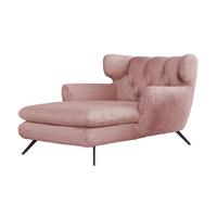 LONGSEAT CHAMRE Rosé Cord - Schwarz/Rosa, Textil/Metall (130/95/160cm) - KAWOLA