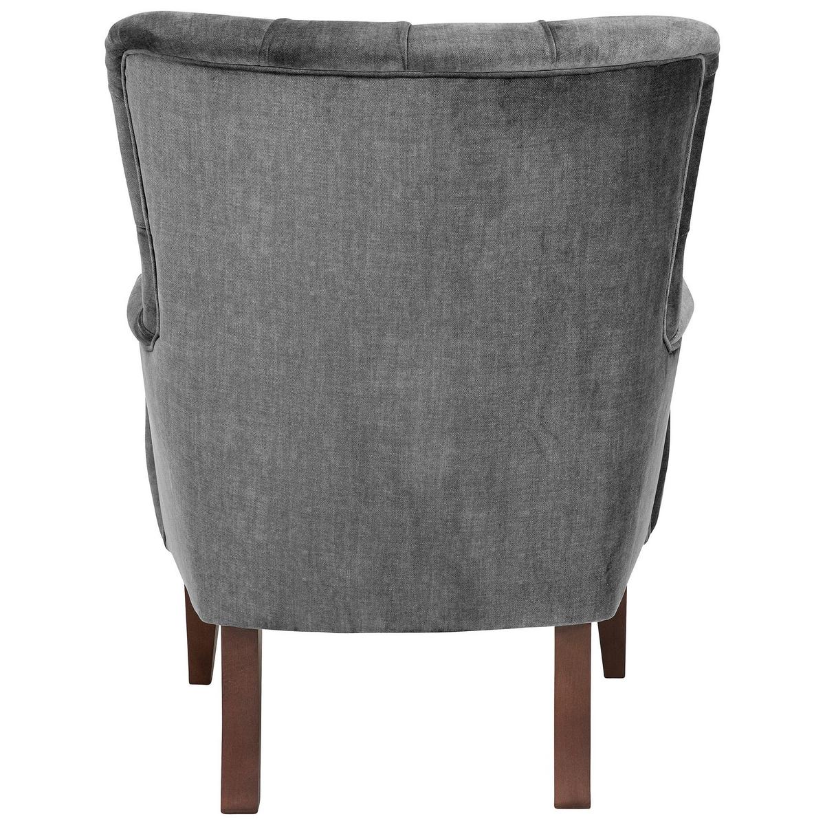 POLSTERSESSEL Kaiya Samtvelours anthrazit - Anthrazit, Kunststoff (71/97/82cm) - 58aufmkessel