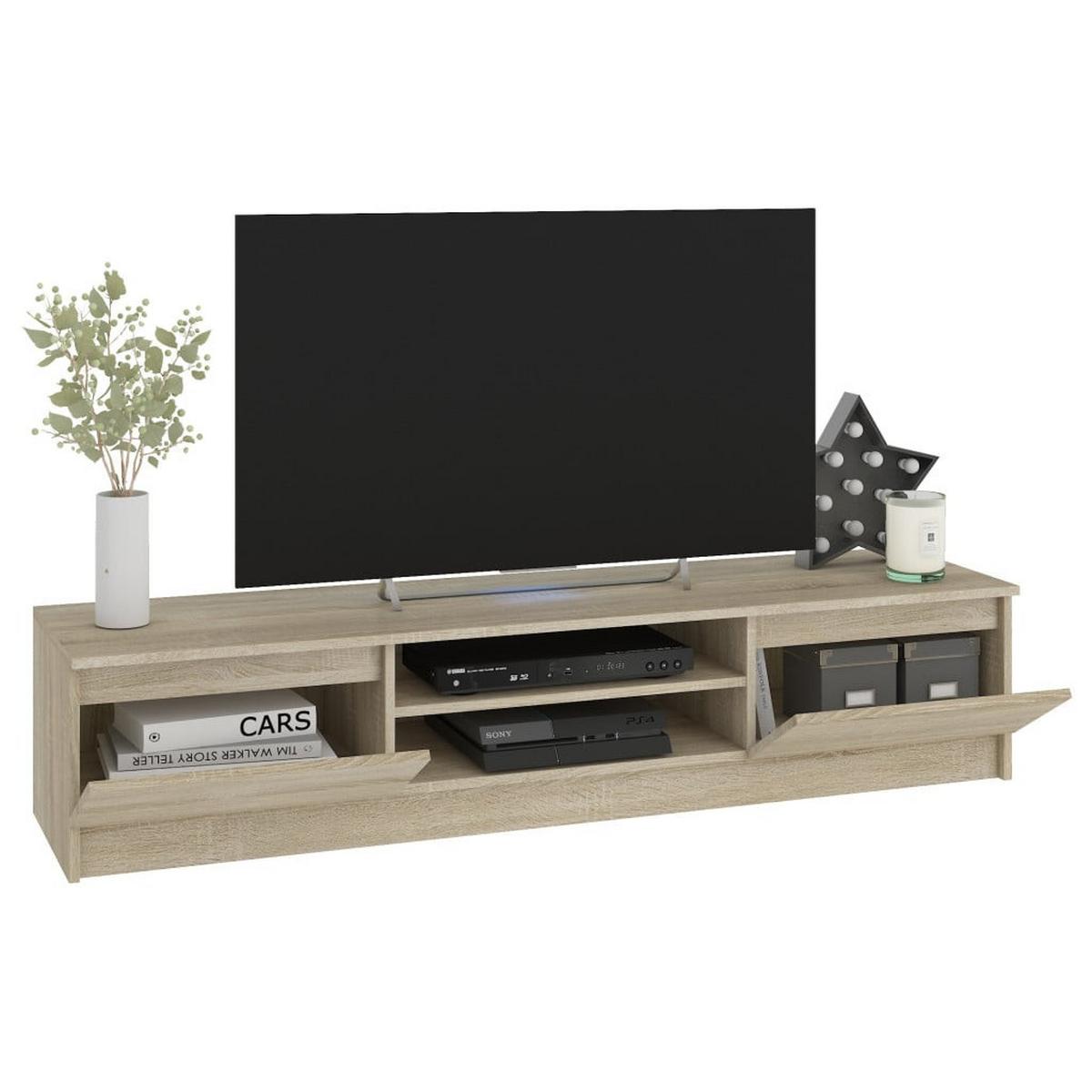 LOWBOARD Eiche Sonoma 140/220/40 - Sonoma Eiche, Holzwerkstoff (220/140/40cm) - RAUMHIRSCH FURNITURE