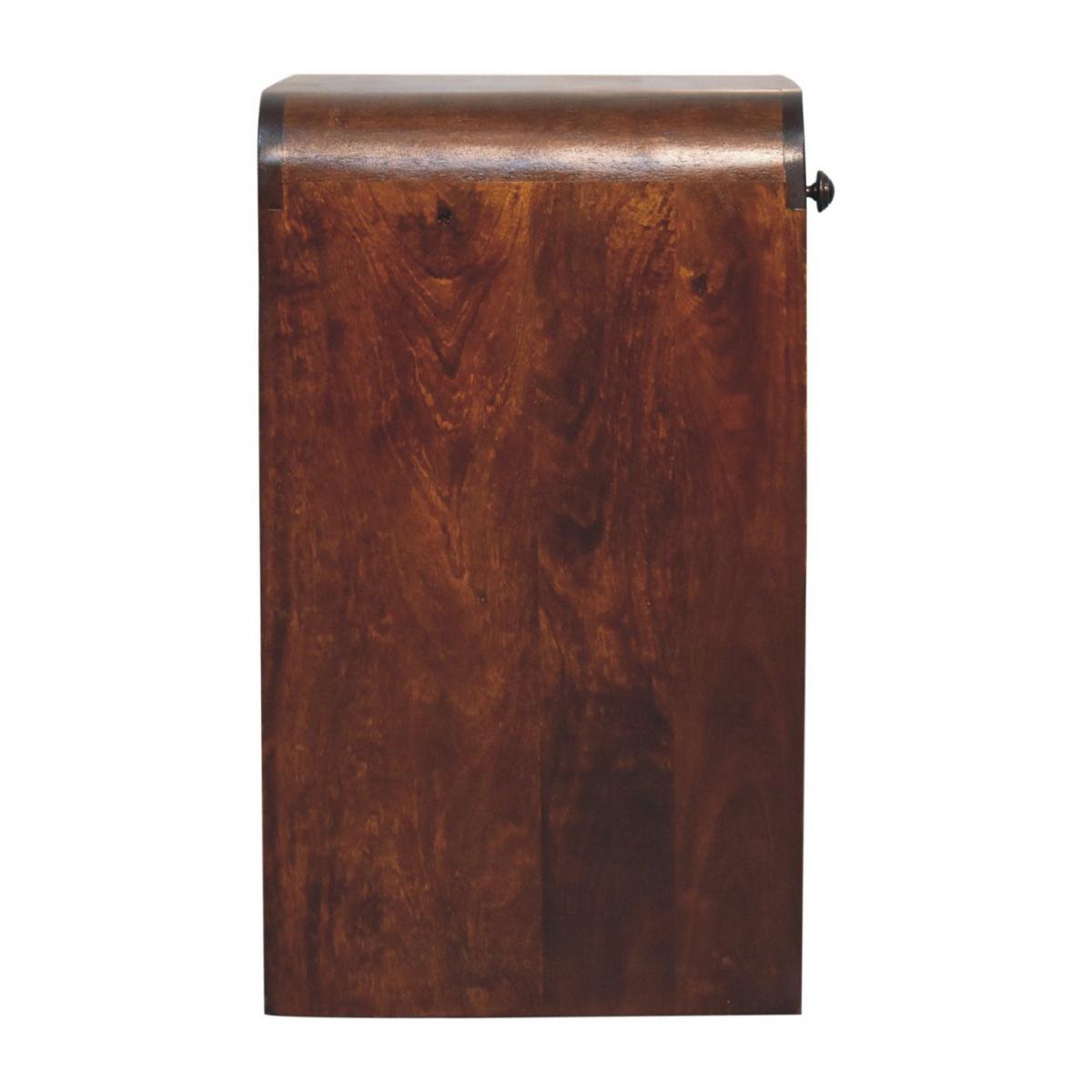 NACHTTISCH Kastanien-Finish, 1 Schublade, 2 Regale, Braun - Braun, Holz (35/60/45cm) - Artisan Furniture