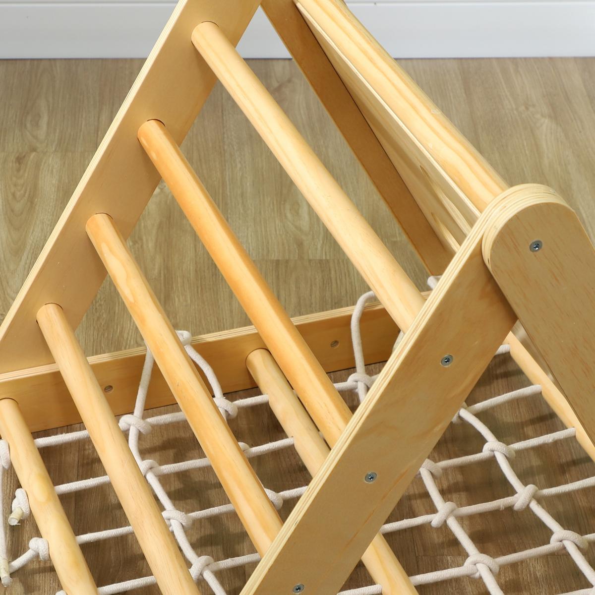 KLETTERGERÜST Kiefernholz Mehrschichtenplatte Mehrfarbig - Multicolor, Holz (62.5/57/168cm) - AIYAPLAY