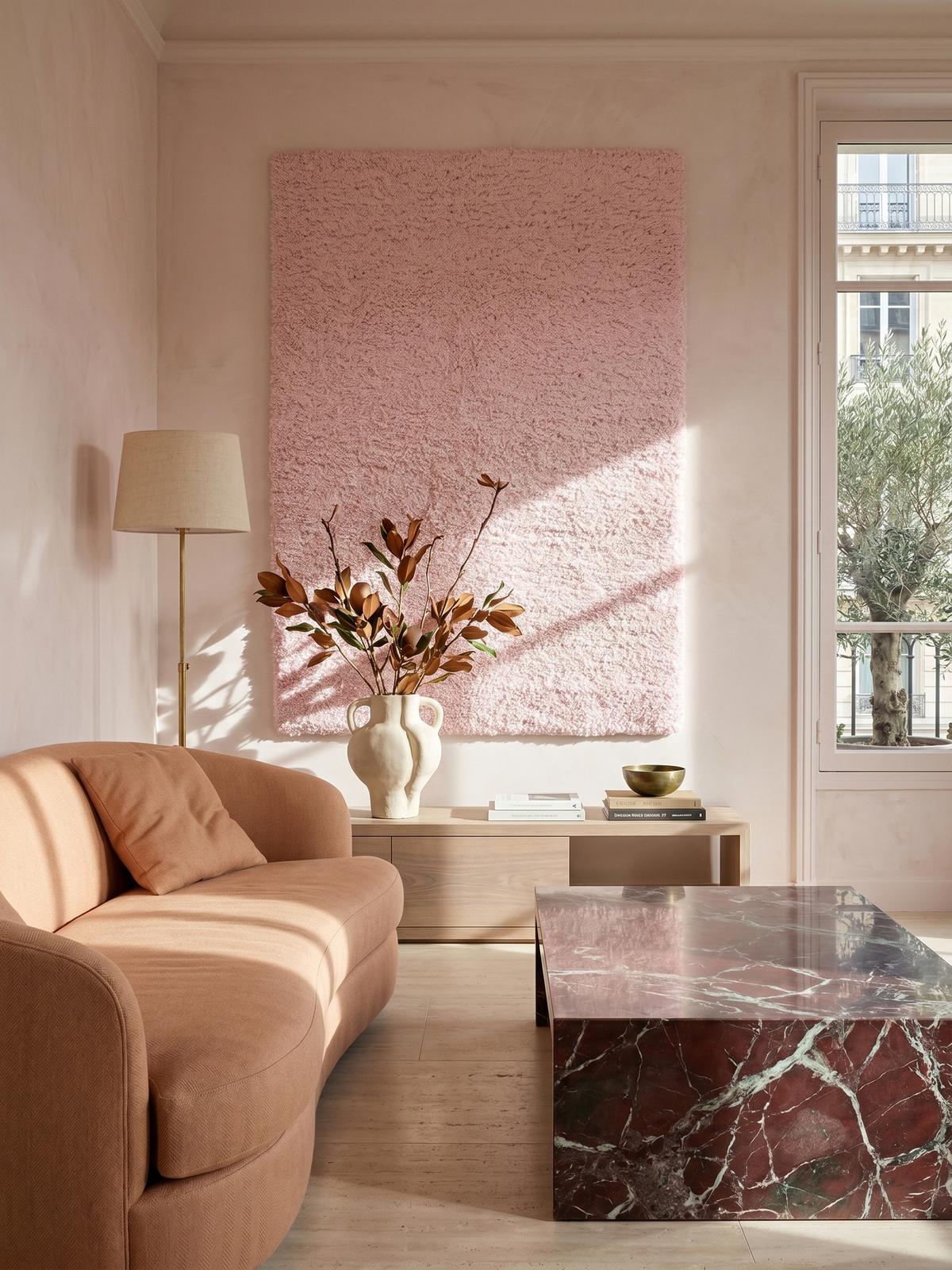 HOCHFLORTEPPICH RHEIN, einfarbig, aus Polypropylen, Rosa, 240 x 340 cm - Rosa, Textil (340/240cm) - KADIMA DESIGN