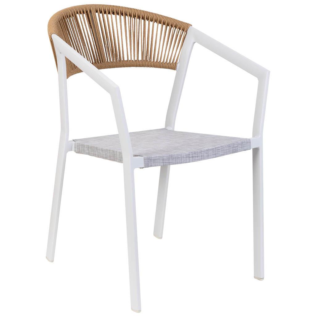 STUHL, weiß, 57x62x78cm - Weiß, Metall (57/78/62cm) - Wanderlust