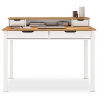 SCHREIBTISCH RAUL Eiche/weiß - Eichefarben/Weiß, Holz (54/114/87cm) - IDIMEX