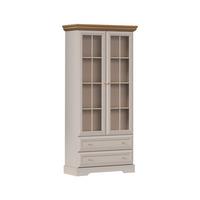 GESCHIRRSCHRANK Dulci Kaschmir und Holz - Beige, Holzwerkstoff (88.4/188.8/40.7cm) - Petits-meubles