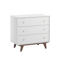 KINDERKOMMODE Mid Weiß und Holz - Weiß, Holzwerkstoff (90/85/50cm) - Petits-meubles