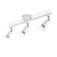DECKENSTRAHLER Flensburg 3-flammig 40/8/13.5 cm - Weiß, Metall (40/8/13.5cm) - Nettlife