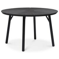 GARTENTISCH AGAPE schwarz/schwarz - Schwarz, Metall (120/120/75cm) - IDIMEX