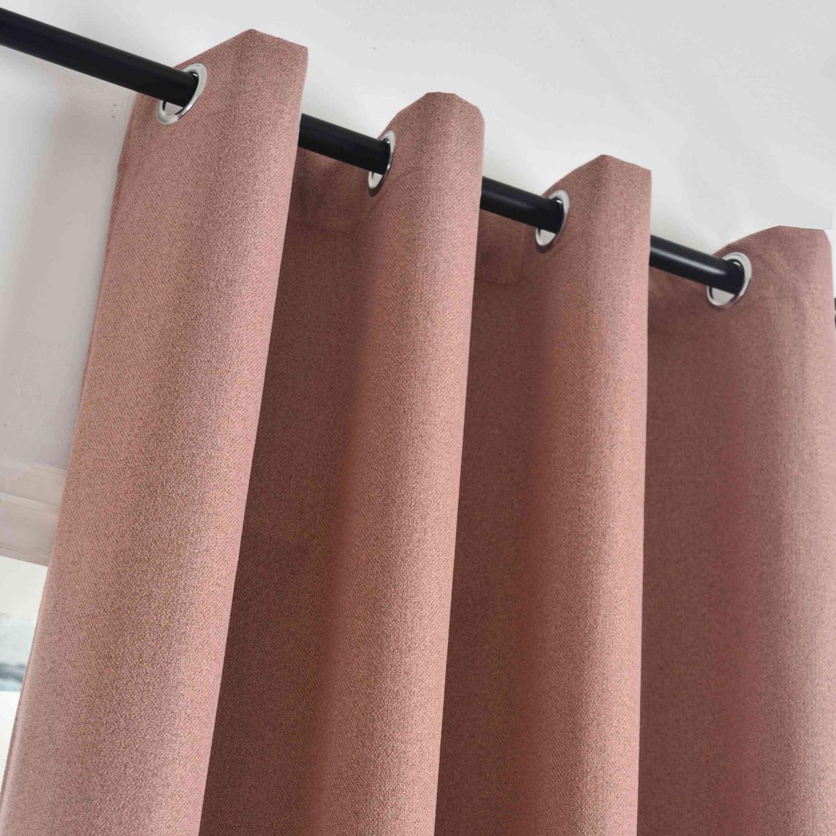 VORHANG MÜNCHEN DARK HxB 225x145 cm Altrosa - Altrosa, Textil (145/225/225cm) - Gardinenbox