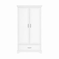 KLEIDERSCHRANK TWINKLE für das Kinderzimmer Weiß matt - Weiß, Holzwerkstoff (98/180/53cm) - Lookway