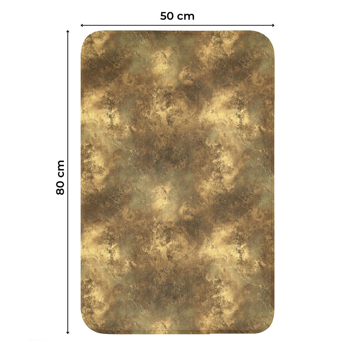 WC-VORLEGER Antik - Metallic-Look - Gold WC Teppich 50x80 cm - Goldfarben, Textil (50/1cm) - OnlyWow